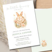 Budget Little Bunny On Its Way Easter Baby Shower 