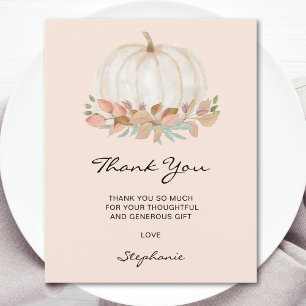 Budget Little Pumpkin Baby Dusche Danke Karte