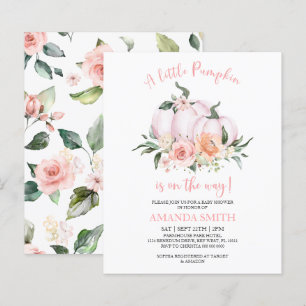 Budget Little Pumpkin Baby Dusche Einladung