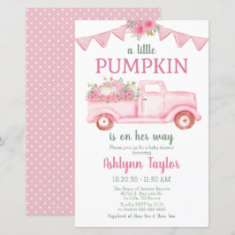 Budget Little Pumpkin Girl Kinderdusche Einladung