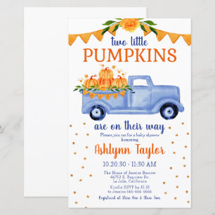 Budget Little Pumpkin Twin Boy Baby Shower