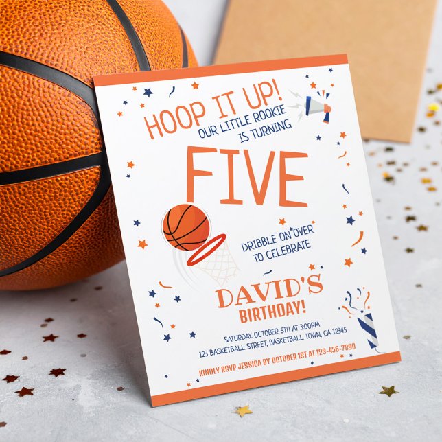 Budget Little Rookie Basketball Einladung (Von Creator hochgeladen)