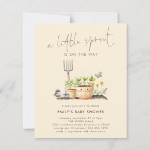 Budget Little Sprout Garden Beige Babydusche