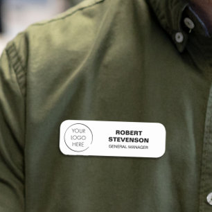Budget-Logo-Geschäfts-Store-Identifikationsabzeich Namensschild