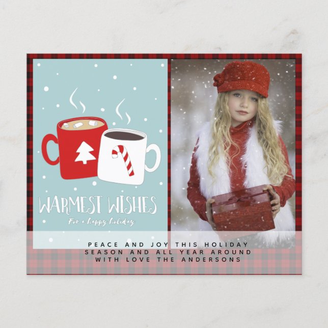 Budget Lumberjack Foto Weihnachtsbrief (Vorderseite)