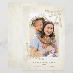 Budget Luxury Lace Blühte Chic Golden Christmas