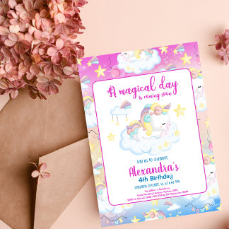 Budget Magical Unicorn Rainbow Birthday Party