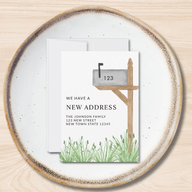 Budget Mailbox Neue Adresse Umzug Mini Mitteilungskarte (Von Creator hochgeladen)