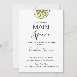 Budget Main Squeeze Tropical Citrus Bridal Shower  Einladung
