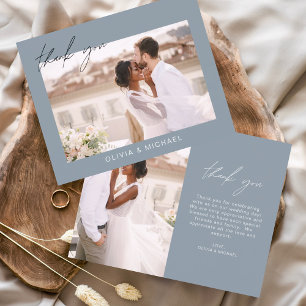 Budget Mariage Dusty Blue Photo Merci Cartes