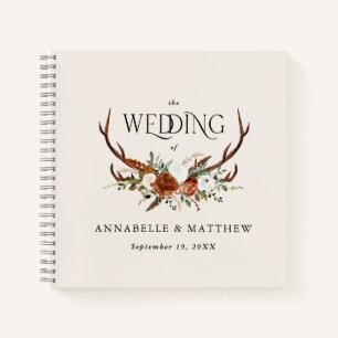 Budget mariage floral naturel livre d'hôtes rustiq