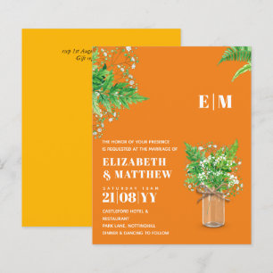 BUDGET Mariage Inviter Fern Greenery Feuilles