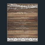 Budget Menü Rustikale Bauernstubenleuchten Platz<br><div class="desc">Budget Rustic Bauernhof String Lights Hochzeitsmenü auf Holzboden - beinhaltet schöne und elegante Schrift Typografie mit modernem Landhaus Sparkle für die besondere Hochzeitsfeier.</div>