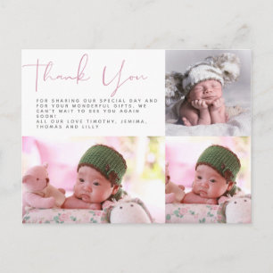 BUDGET Merci Carte photo NOUVEAU BÉBÉ Garçon