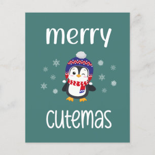 Budget Merry Cutemas Pinguin-Weihnachtskarte