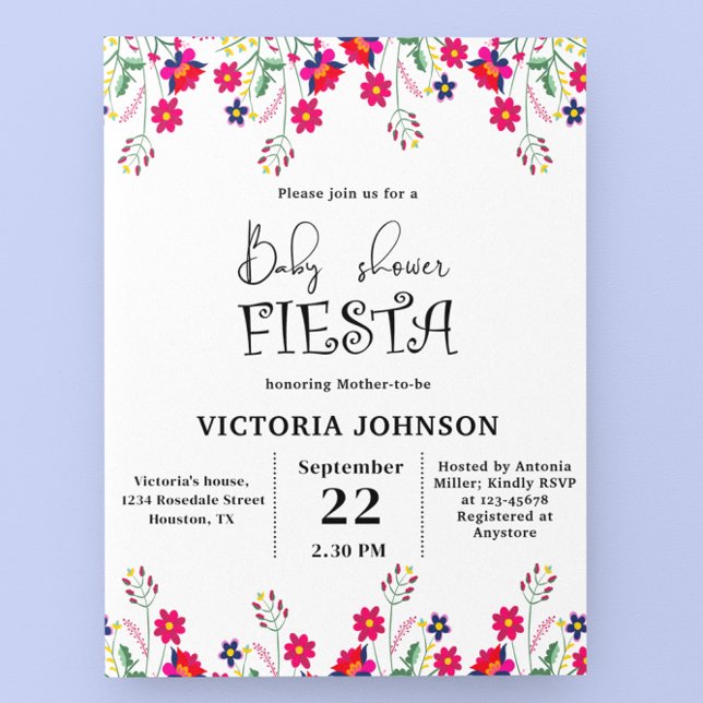 Budget Mexican Fiesta Baby Shower Party Einladung (Von Creator hochgeladen)