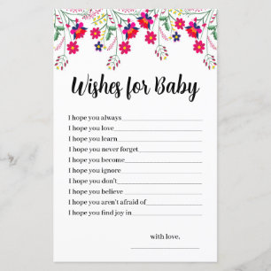 Budget Mexikanische Florale Gebete für Baby Shower