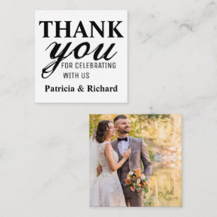 Budget Mini Foto Wedding Vielen Dank Mitteilungskarte