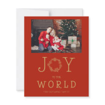 Budget Minimal Snowflakes Joy To The World