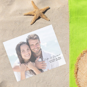 Budget Minimalist Chic Foto H Save-the-Date 2W Flyer