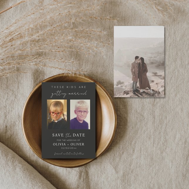 Budget, minimalist these kids are getting married  save the date (Von Creator hochgeladen)