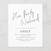 Budget Minimalistisch Hen Party Itinerary Weekend