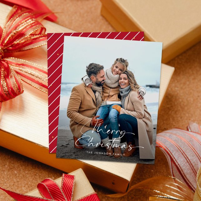 Budget Minimalistisch Modernes Foto Weihnachten Flyer (Von Creator hochgeladen)