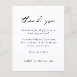 Budget Minimalistisch Text Foto Wedding Vielen Dan