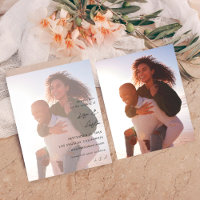 Budget MOD Calligraphy w Duo Foto Save the Date