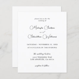 Budget Modern 9 kalligraphische Hochzeit - Schwarz