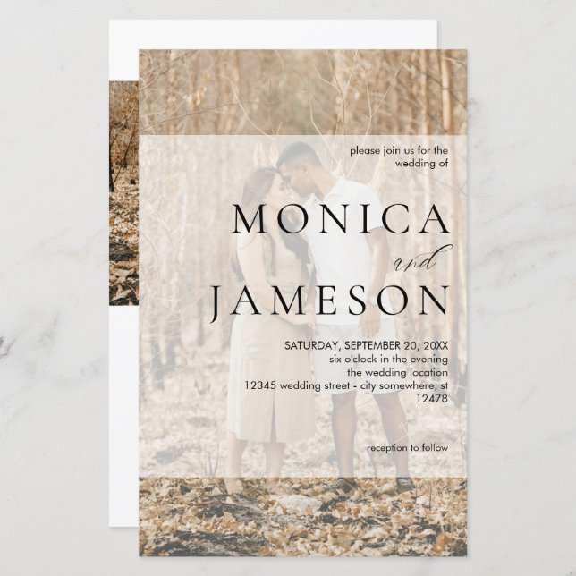 Budget Modern Duo 2 LG Foto Hochzeit (Vorne/Hinten)