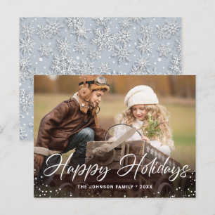 Budget Modern PHOTO Weihnachts-Grußkarte Postkarte