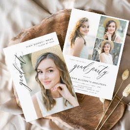 Budget Modern Trendy Foto Graduation Party