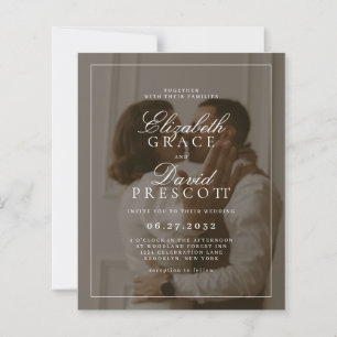 BUDGET Moderne alte Geld-Foto-Overlay-Hochzeit
