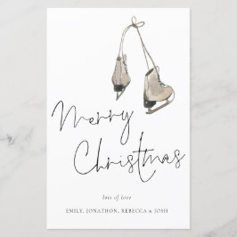 Budget Moderne Eis Skate Frohe Weihnachtskarte