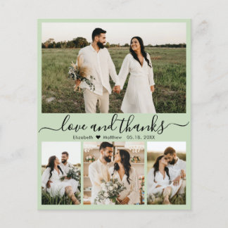 Budget Moderne Mariage photo Carte de remerciement