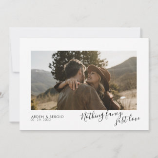 Budget Moderne & Minimalistische Elegante Foto Hoc Einladung