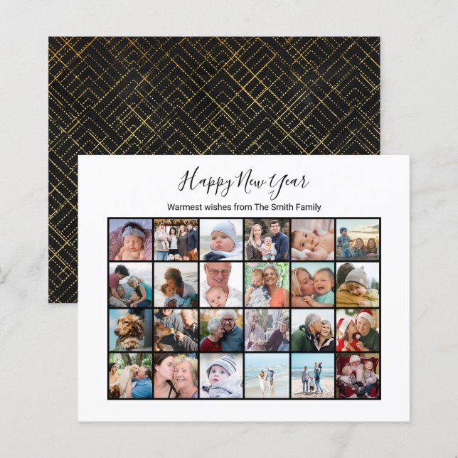 Budget Moderne Schwarz Minimalistisch Foto Ferienk (Vorne/Hinten)