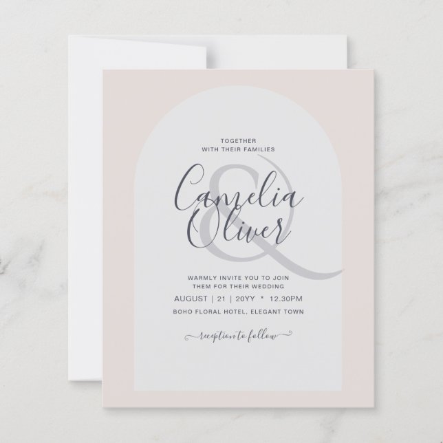 Budget Moderne Typografie Arch Minimalistische Hoc (Vorderseite)