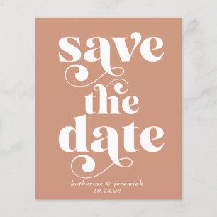 Budget Moderne Typografie Hochzeit Save the Date