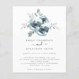 Budget Moderne Weihnachtsbouquet Hochzeit Einladun