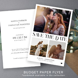 Budget moderner Multi-Foto-Hochzeitsspeicher für S Flyer