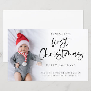 Budget Modernes Baby ist Weihnachts-Fotokarte