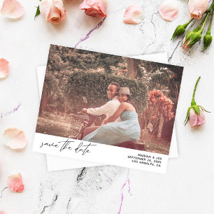 Budget Modernes Chic Foto Save the Date