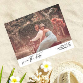 Budget Modernes Chic Foto Save the Date Flyer