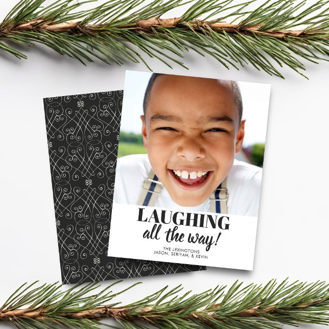 Budget Modernes Foto für Minimalistische Ferien (Budget Modern Minimalist Holiday Photo Card)