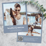 Budget Modernes Foto QR Code Hochzeitsempfehlung<br><div class="desc">Budget Modernes Foto Hochzeitseinladung mit QR-Code auf der Rückseite. **BITTE LESEN SIE VOR DEM KAUF** Unser kleines Sortiment an Büromaterial misst 4, 5" x 5, 6" und passt in einen A6-Umschlag, der in allen möglichen Farben in Ihrem Schreibwarenladen erhältlich ist, oder Sie können vor dem Kasse Weißes zu Ihrer Bestellung...</div>