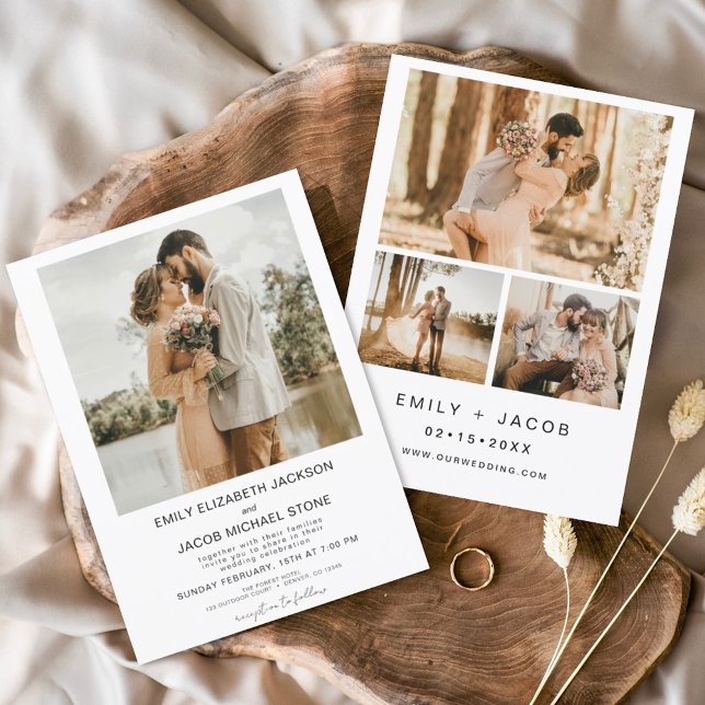 Budget Modernes Minimalistisches White Wedding Fot (Von Creator hochgeladen)