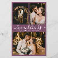 Budget Modernes Script Foto Hochzeit Danke Karte
