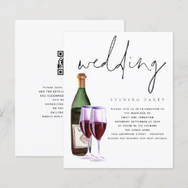 Budget Modernes Wine Wedding Abend Party